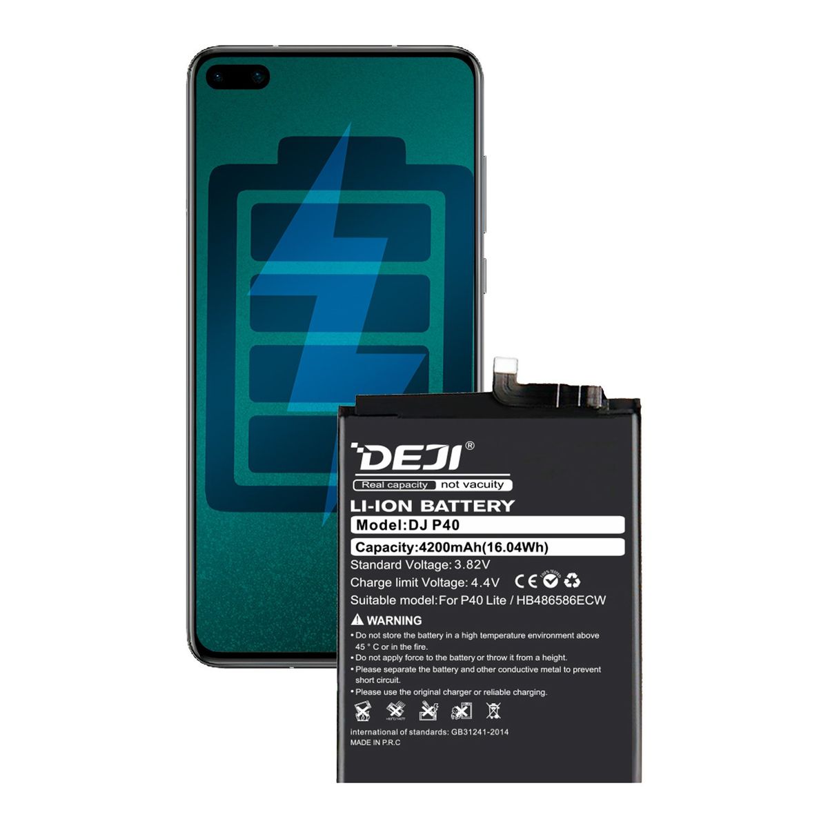 GENERICO - Bateria Compatible con Huawei P40 / Nova 7i DEJI IC 4200mAh