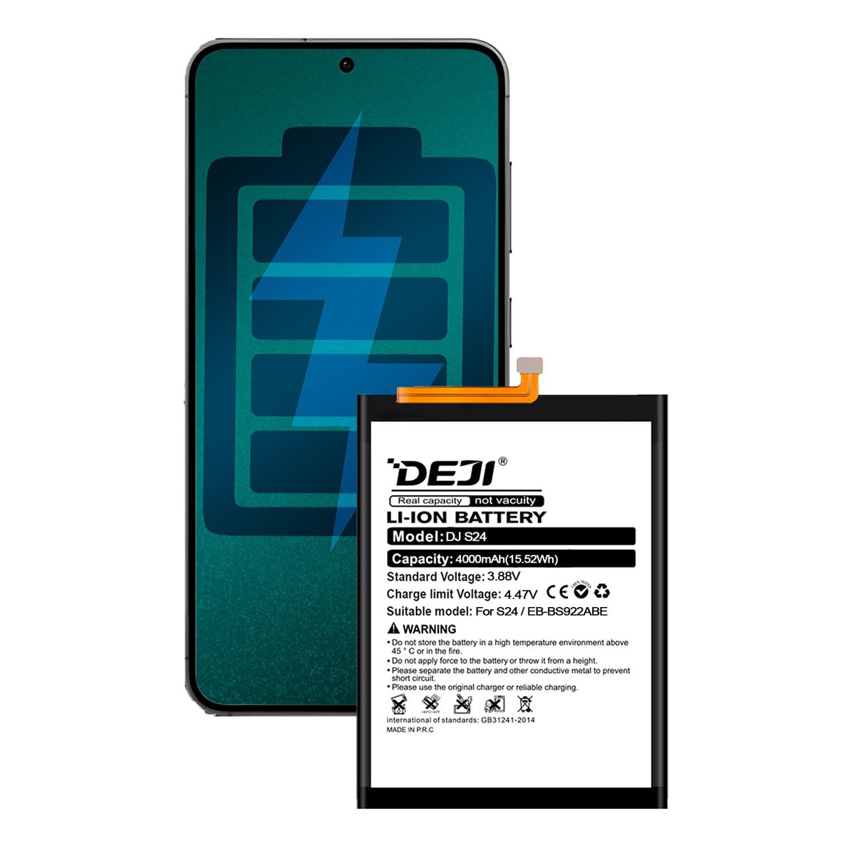 GENERICO - Bateria Compatible con Samsung Galaxy S24 5G DEJI IC 4000mAh