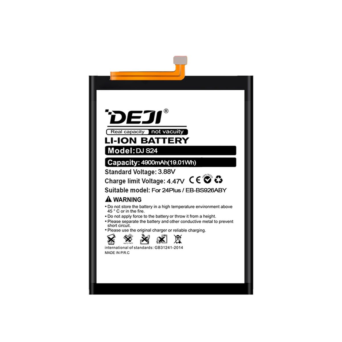 GENERICO - Bateria Compatible con Samsung S24 Plus 5G DEJI IC 4900mAh