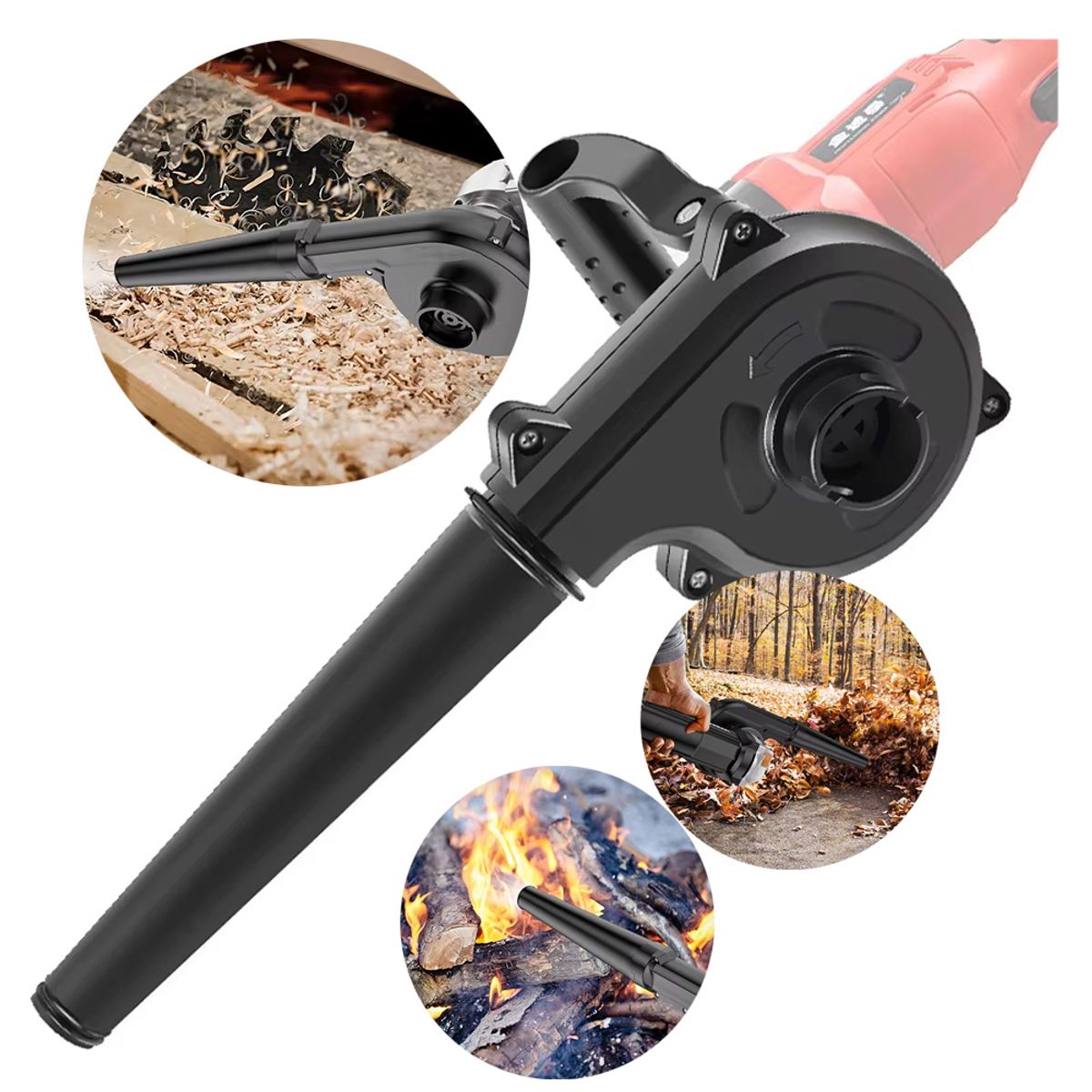 GENERICO - Adaptador Soplador De Aire Galletera Angular Aspiradora Set