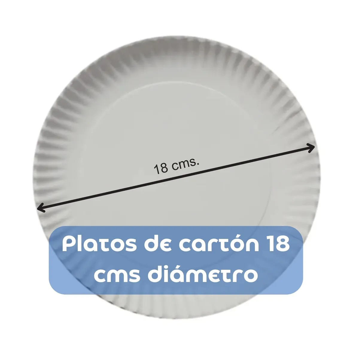 OMNIPACK - Plato De Cartón Blanco 18 Cms (1.000 Unidades)