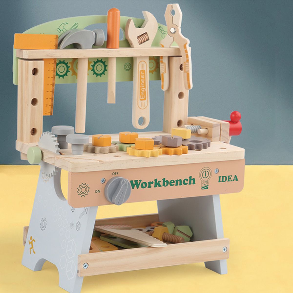 GENERICO - Tool Set Madera Construccion Para Niños Jueguetes Juegos