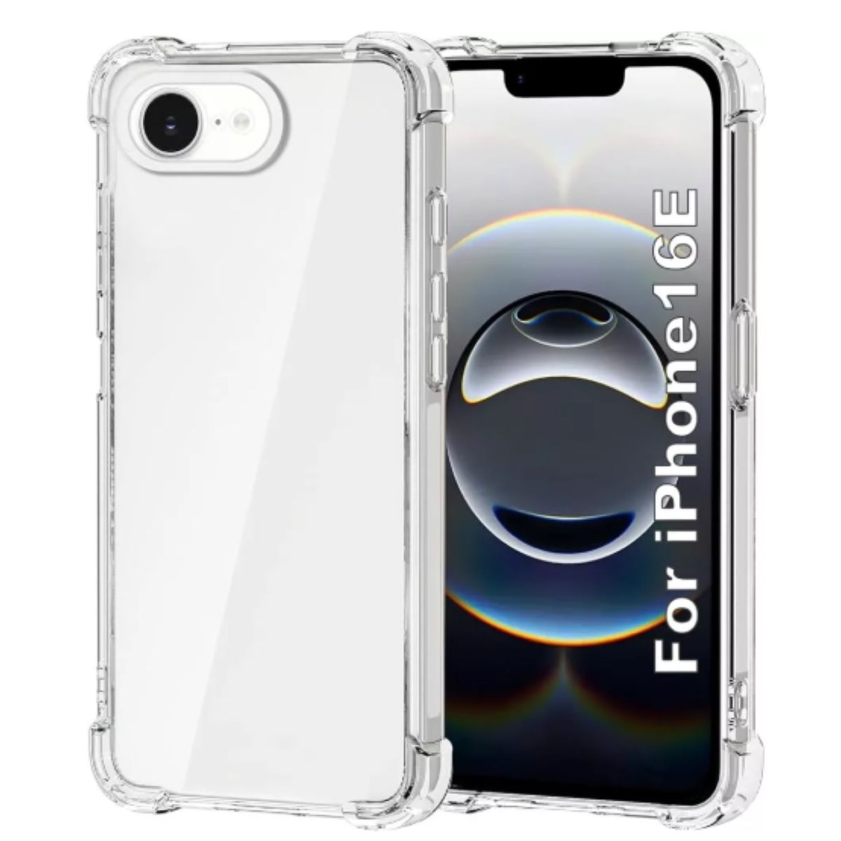 GENERICO - Carcasa Para iPhone 16e Transparente Reforzada