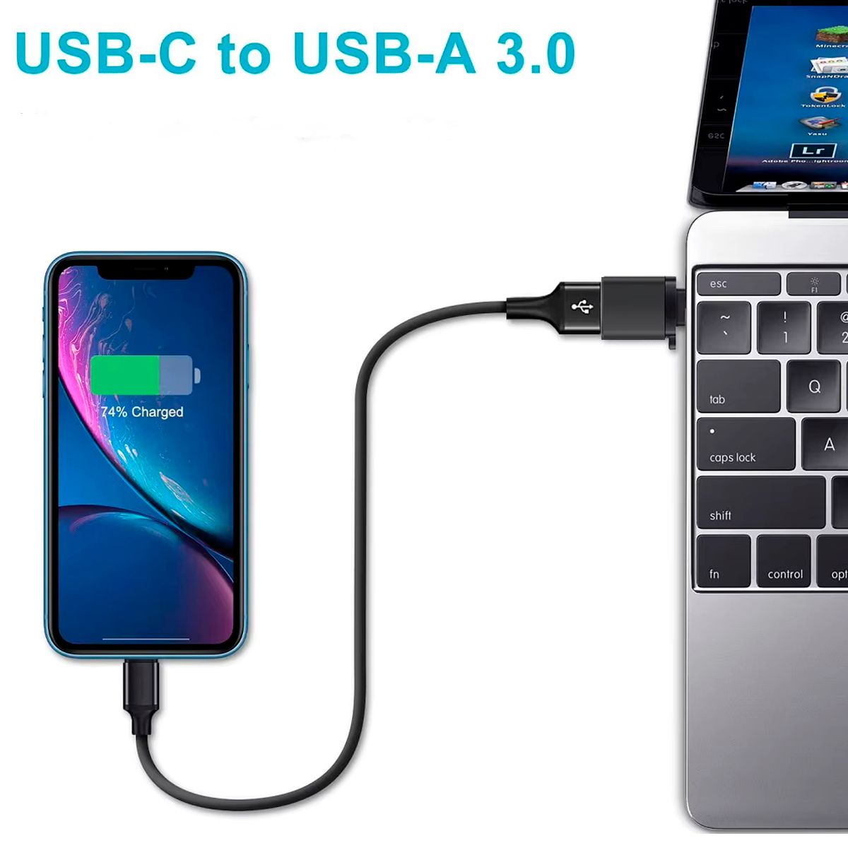 GENERICO - Adaptador USB 3.0 a Tipo C – Ultra Rápido