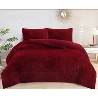 PLUMON O COBERTOR PELUDO CON CHIPORRO COLOR LISO KING TF.