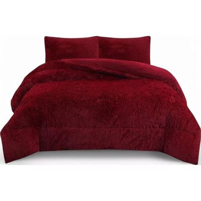 Imagen 2 del producto PLUMON O COBERTOR PELUDO CON CHIPORRO COLOR LISO KING TF.