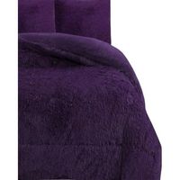 PLUMON O COBERTOR PELUDO CON CHIPORRO COLOR LISO KING TF.