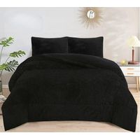 PLUMON O COBERTOR PELUDO CON CHIPORRO COLOR LISO KING TF.