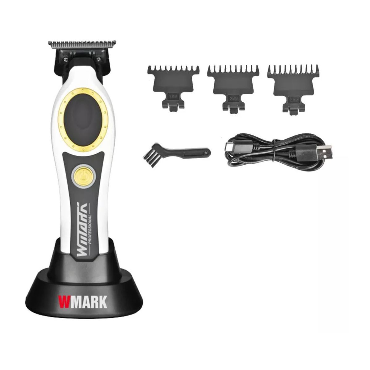 WMARK - Máquina Trimmer Patillera Wmark NG7230 Blanco 7500 RPM Desvelladora