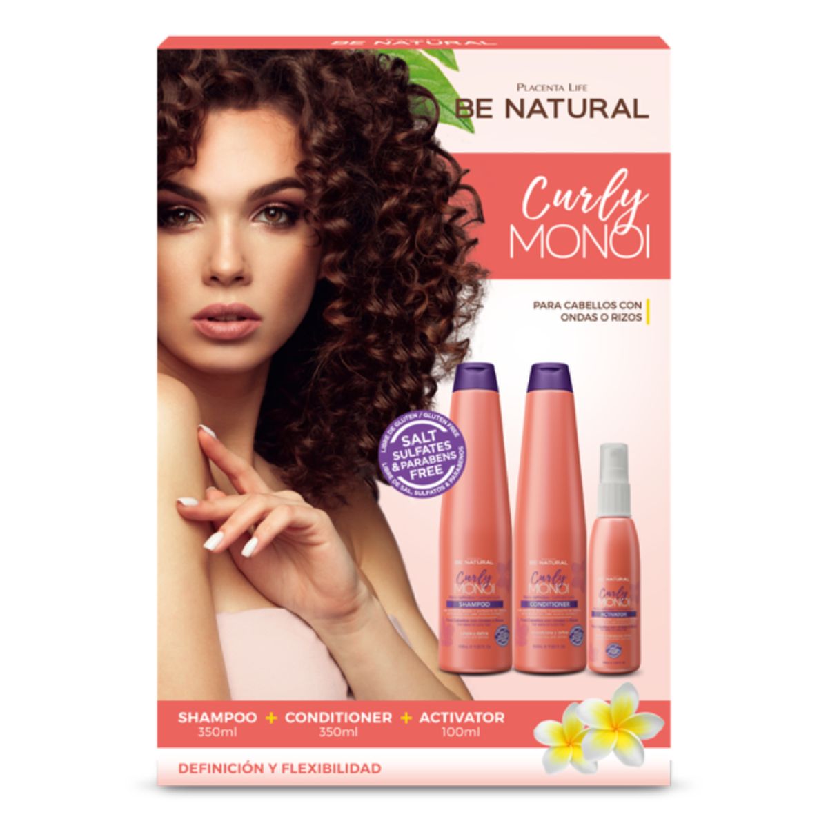 PLACENTA LIFE BE NATURAL - Pack Activador 100ml Shampoo 350ml + Acondicionador 350ml