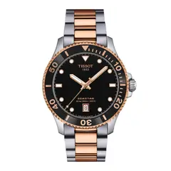TISSOT - Reloj Seastar 1000 Bicolor Oro Rosa 40MM