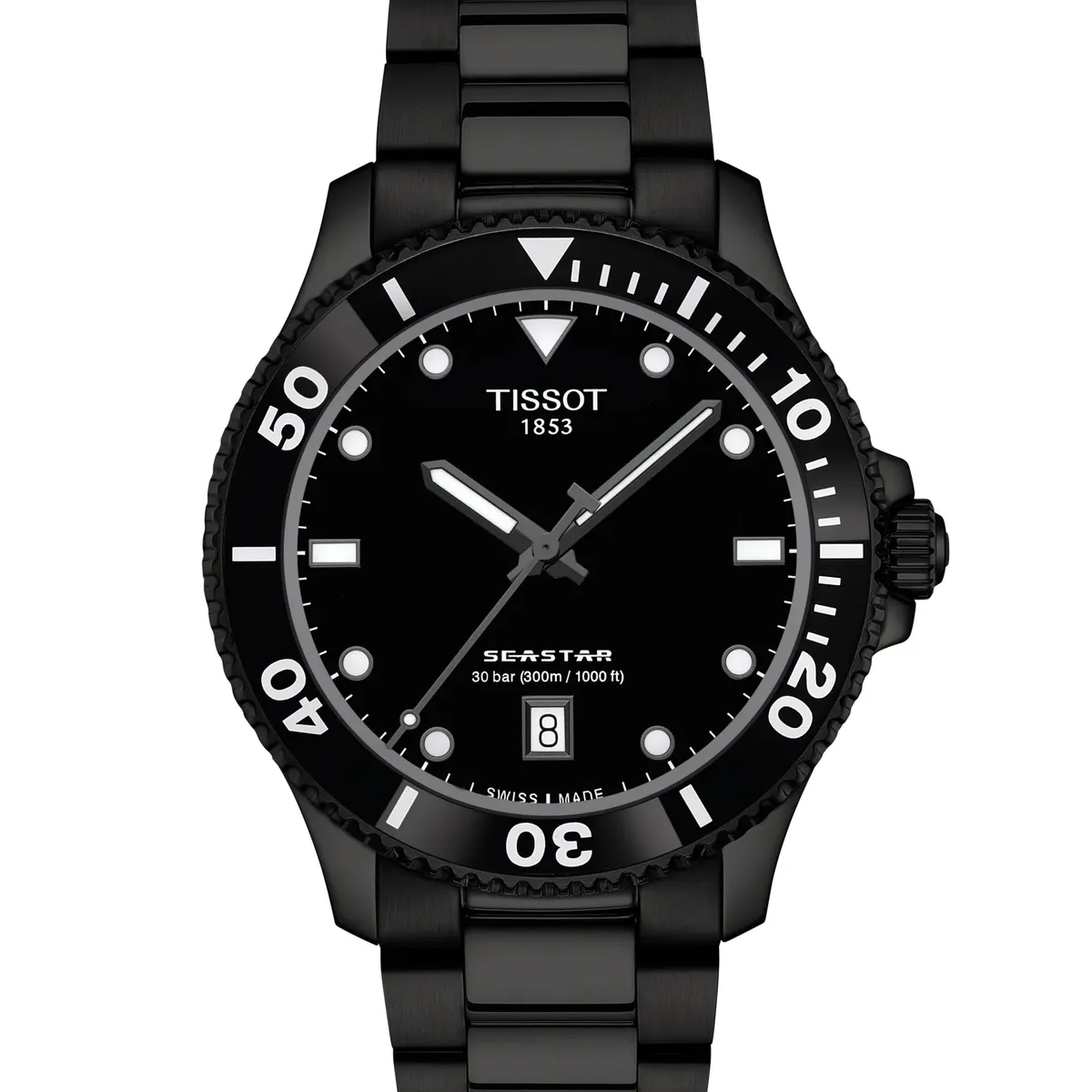 TISSOT - Reloj Tissot Seastar 1000 Negro 40MM