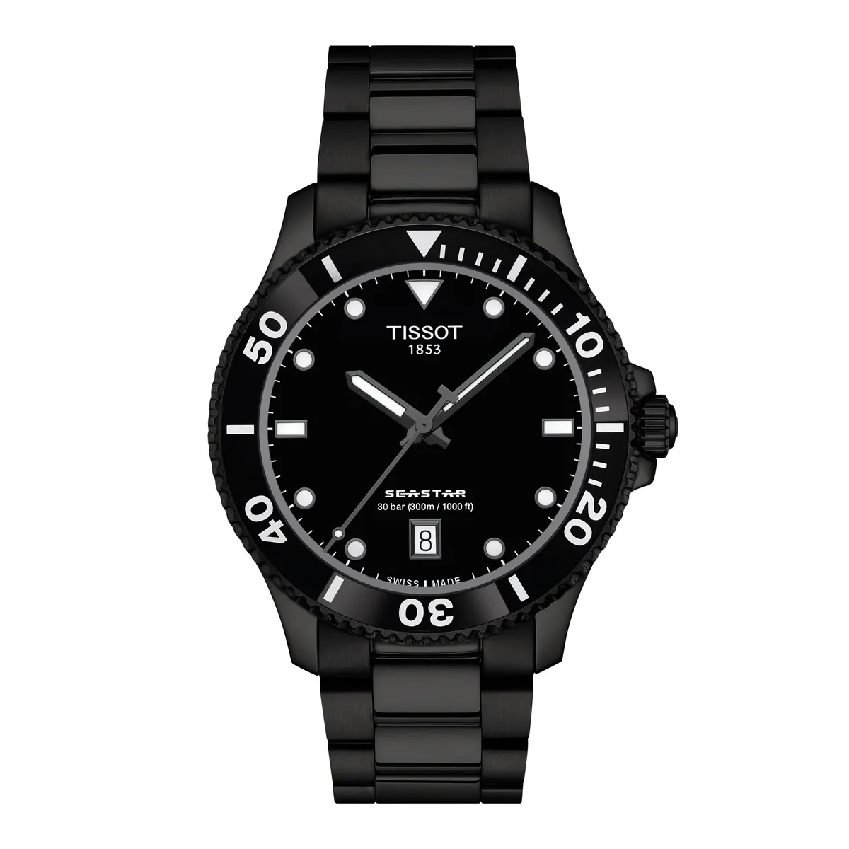 TISSOT - Reloj Tissot Seastar 1000 Negro 40MM