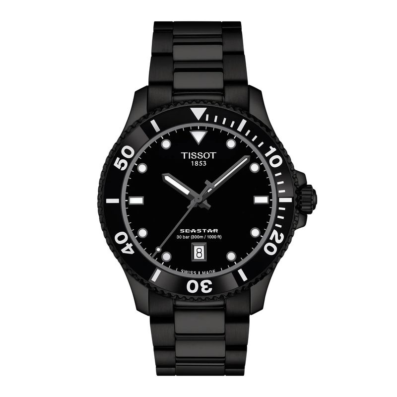 TISSOT - Reloj Tissot Seastar 1000 Negro 40MM