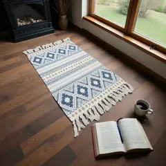 GENERICO - Bajada De Cama Kilim 60cmx90cm Tejidas Algodon Etnico