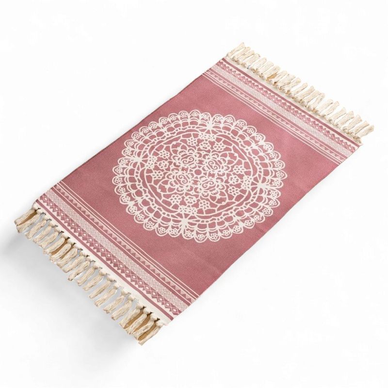 GENERICO - Bajada De Cama Kilim 60cmx90cm Tejidas Algodon Etnico