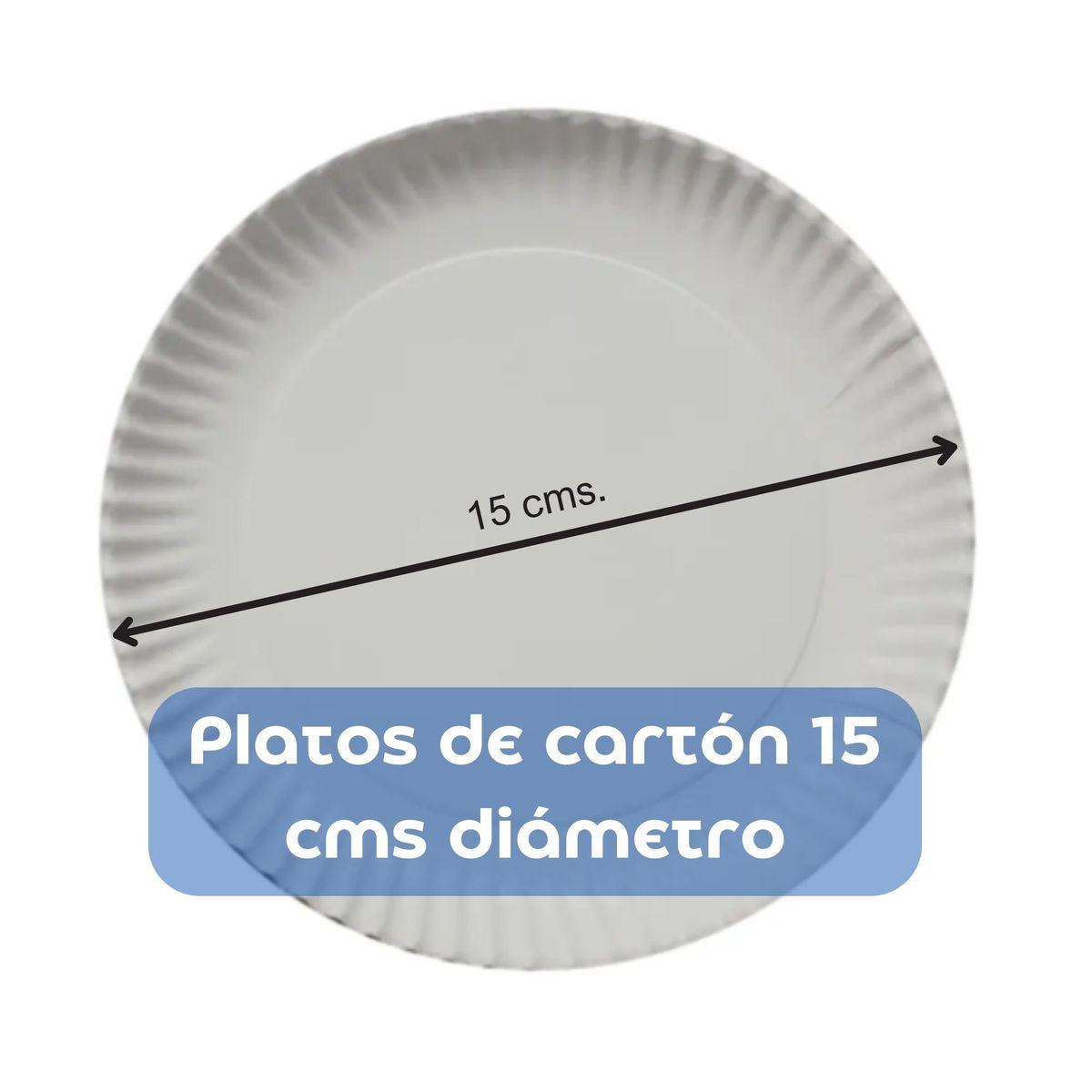 OMNIPACK - Plato De Cartón Blanco 15 Cms (1.000 Unidades)