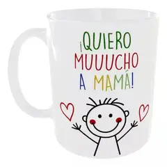 MI COMPRA ONLINE - Taza Dia De La Madre Quiero Mucho A Mamá Regalo 325 ml Cerámica