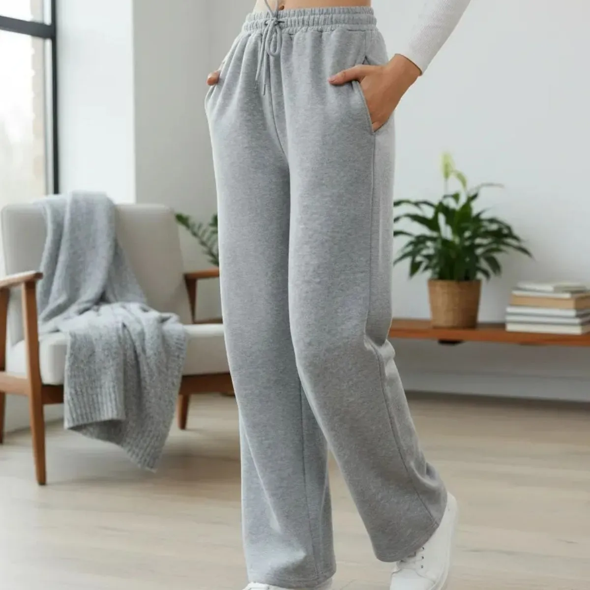LOOK SHOP - Pantalón Jogger Buzo Mujer Algodón Forro Polar. Invierno 138