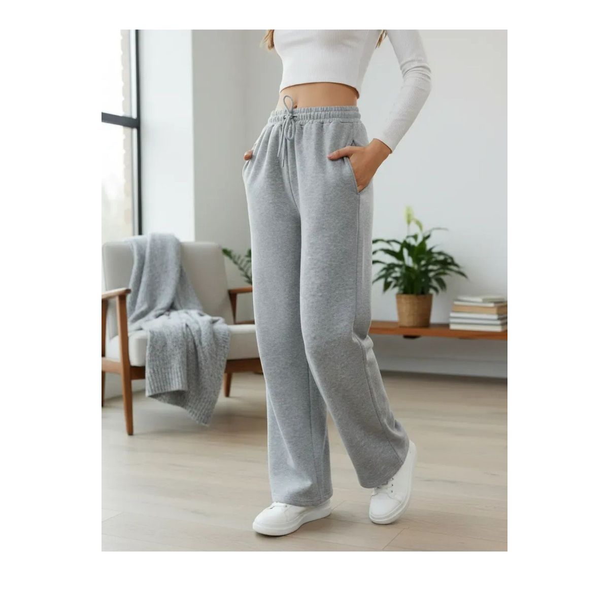 LOOK SHOP - Pantalón Jogger Buzo Mujer Algodón Forro Polar. Invierno 138