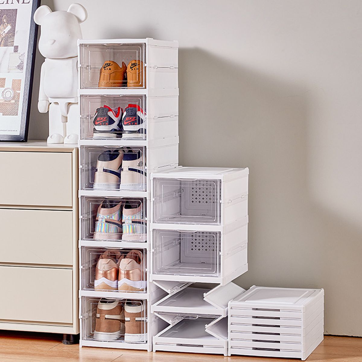 GENERICO - Zapatero Plegable Organizador De 6 Niveles Sin Instalación