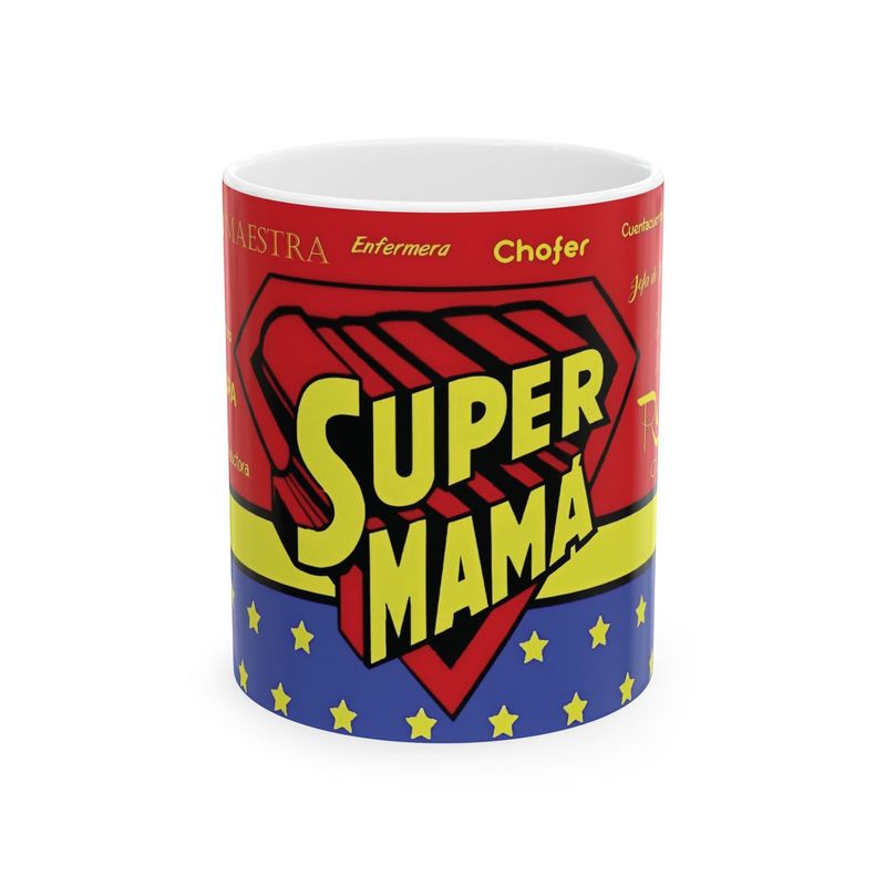 MI COMPRA ONLINE - Taza Aquí Bebe Una Super Madre Tazón 325 ml Cerámica