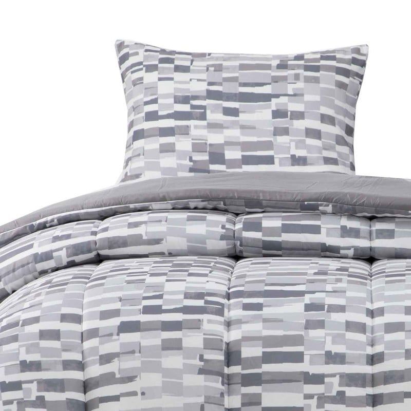 DIB - Plumon Reversible 15 Plaza Ladr Gris