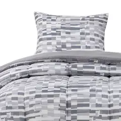 DIB - Plumon Reversible 15 Plaza Ladr Gris
