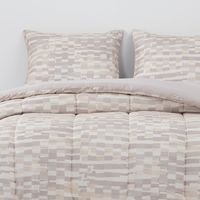 Plumon Reversible 2 Plazas Ladrillo Beige