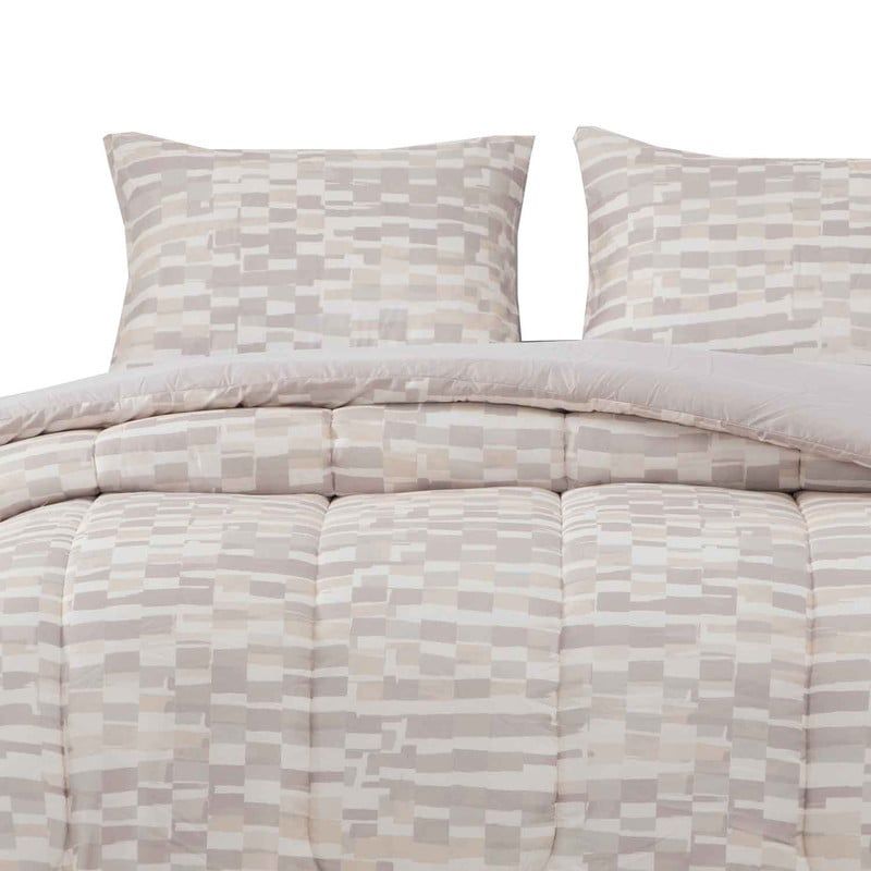 DIB - Plumon Reversible 2 Plazas Ladr Beige