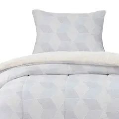 DIB - Plumon Reversible Sherpa 15 Plaza Block Gris