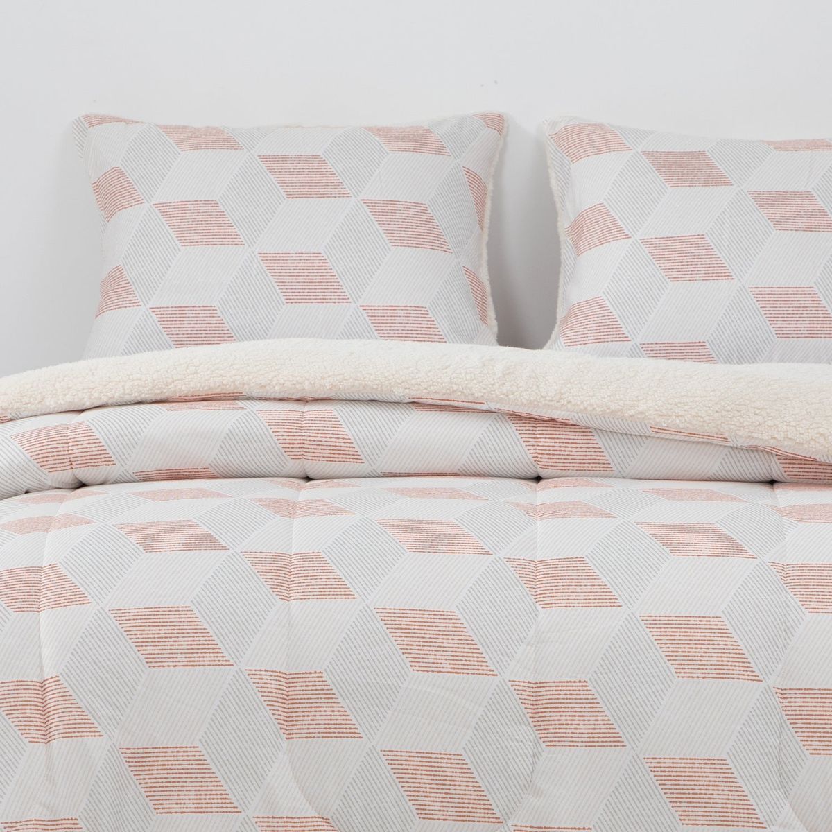 DIB - Plumon Reversible Sherpa 2 Plazas Block. Terracota