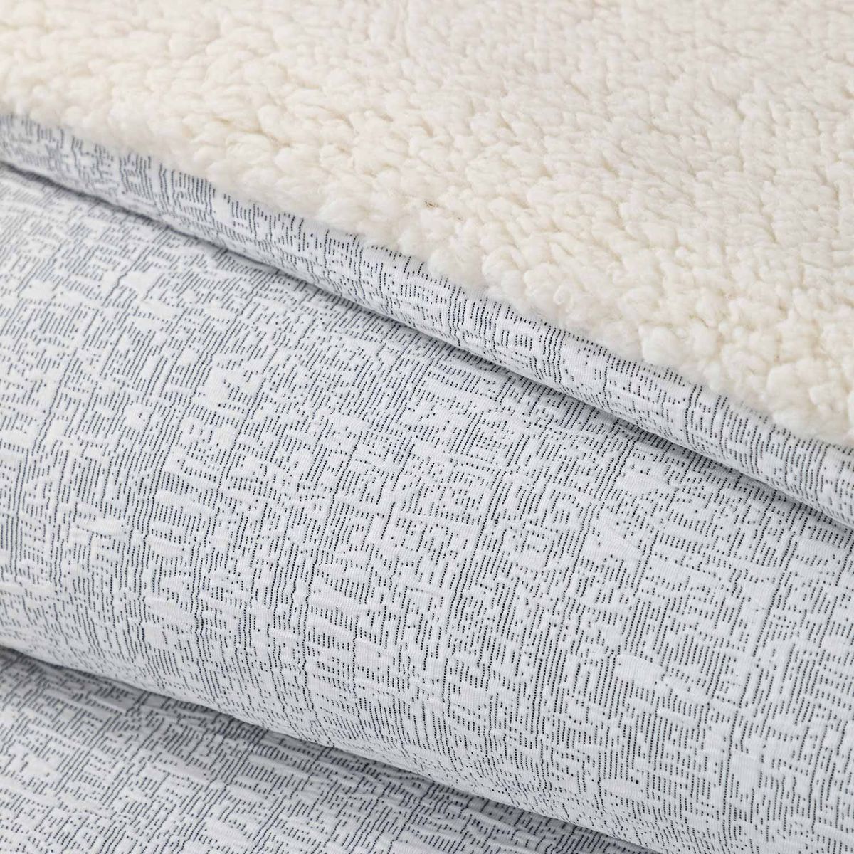 HEBRA - Quilt  Reversible Sherpa 2 Plazas Gris