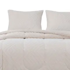 HEBRA - Plumon Jacquard 2 Plazas Flechas Beige