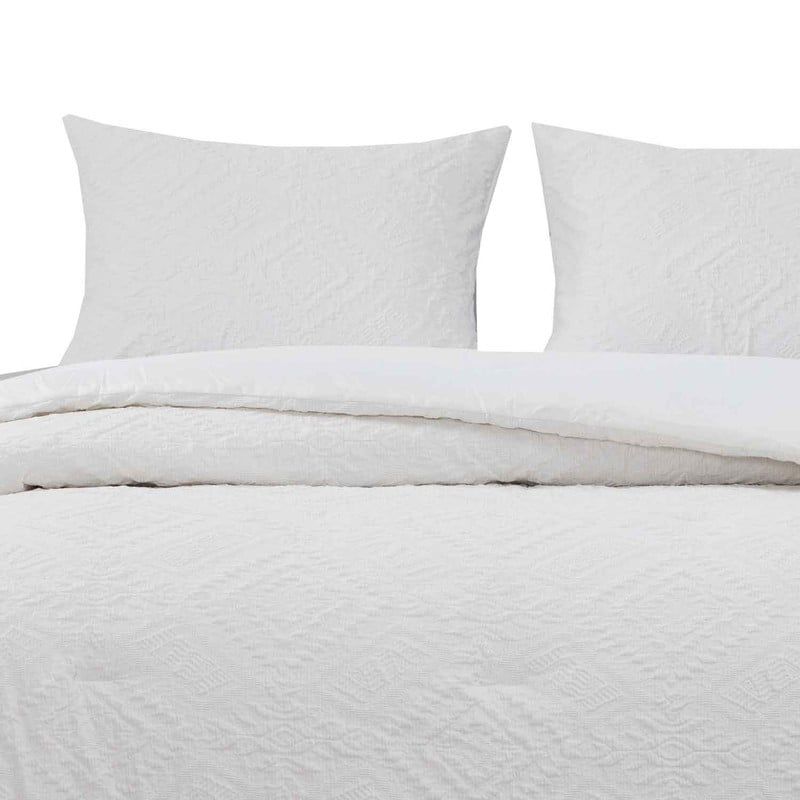 HEBRA - Plumon Jacquard 2 Plazas Natural