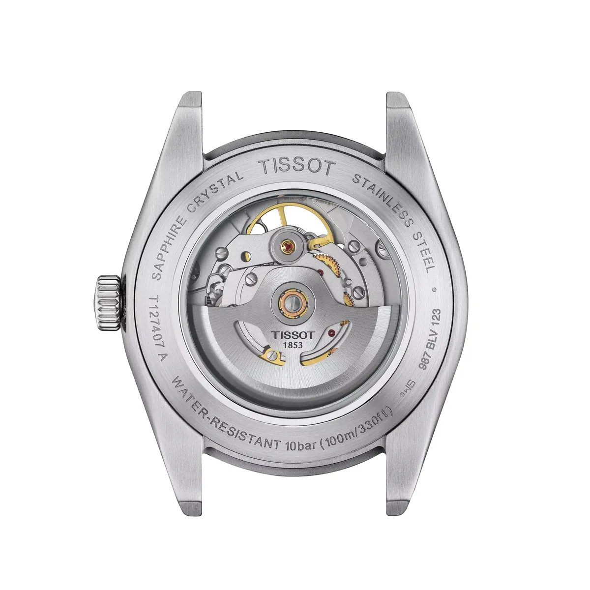 TISSOT - Reloj Tissot Gentleman Open Heart Grafito