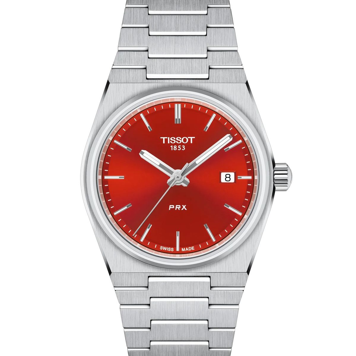 TISSOT - Reloj Tissot PRX Acero Rojo