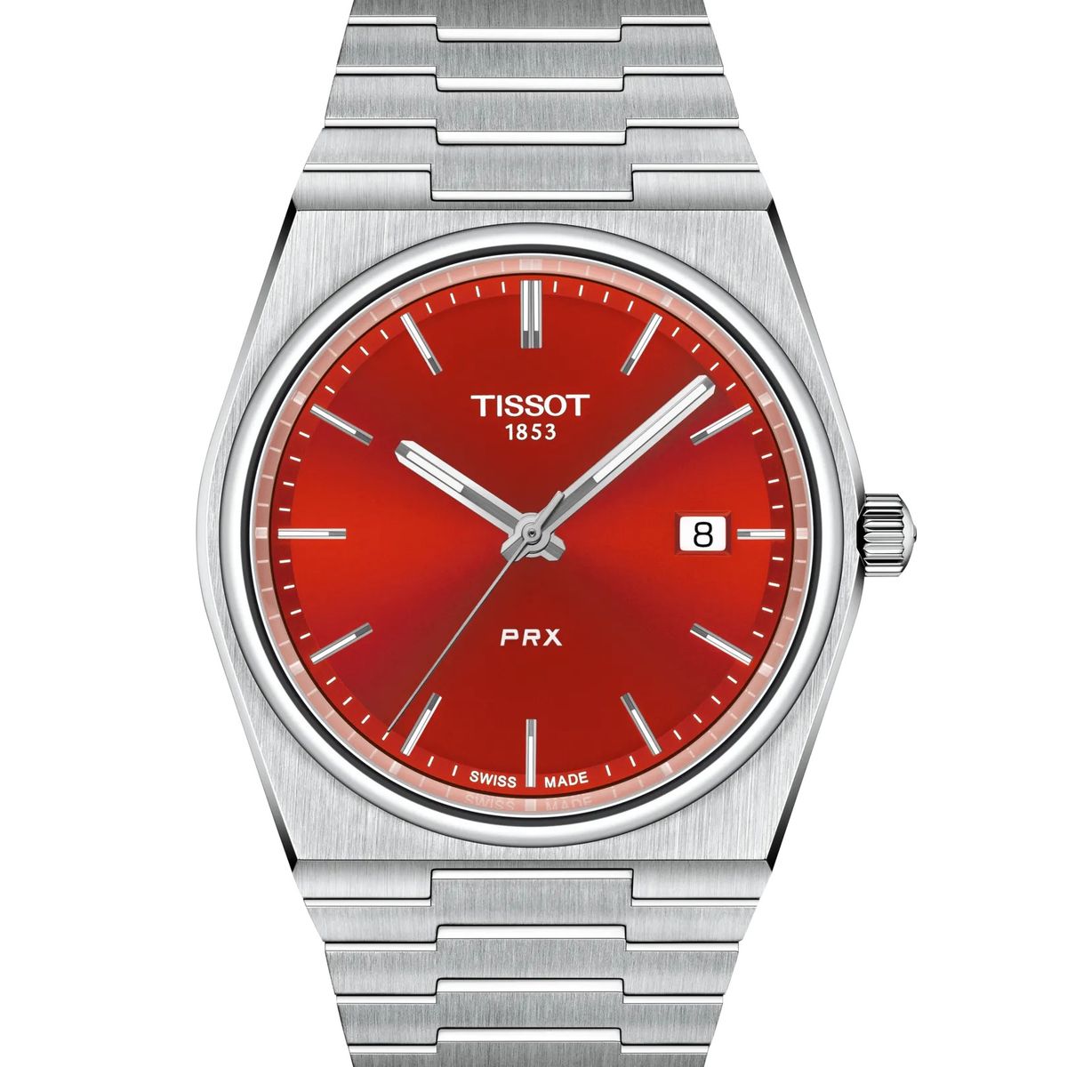TISSOT - Reloj Tissot PRX Acero Rojo 40MM