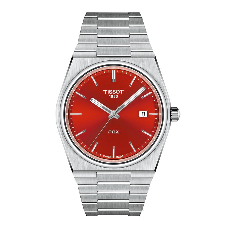 TISSOT - Reloj Tissot PRX Acero Rojo 40MM