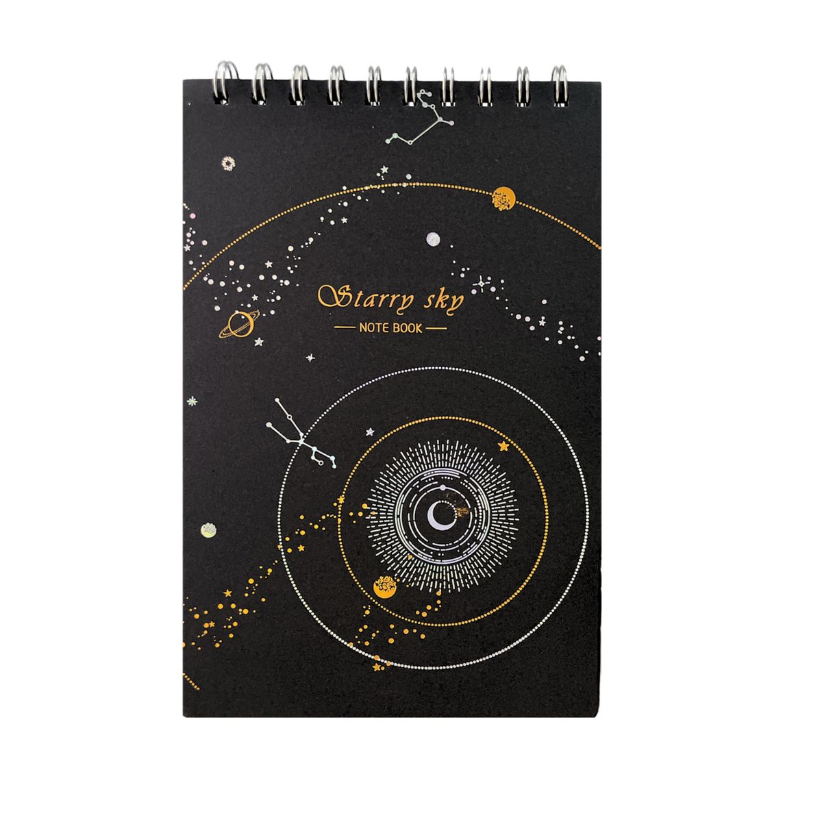 GENERICO - Croquera Hojas Negras Kawaii A5 Tamaño 21,8 Cm X 14,5 Cm