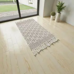 GENERICO - Bajada De Cama Kilim 60cmx90cm Tejidas Algodon Etnico - Multicolor - 90 cm