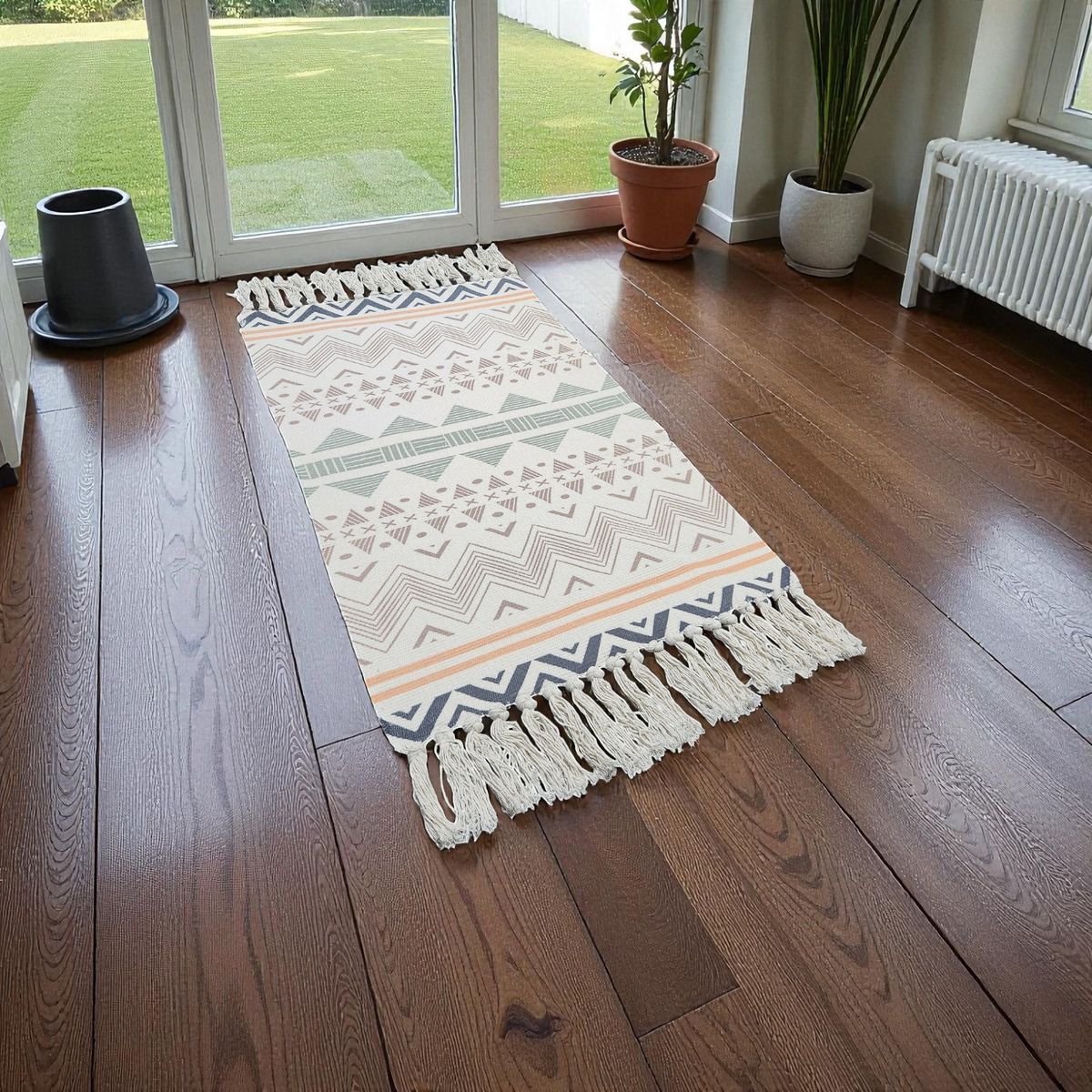 GENERICO - Bajada De Cama Kilim 60cmx90cm Tejidas Algodon Etnico