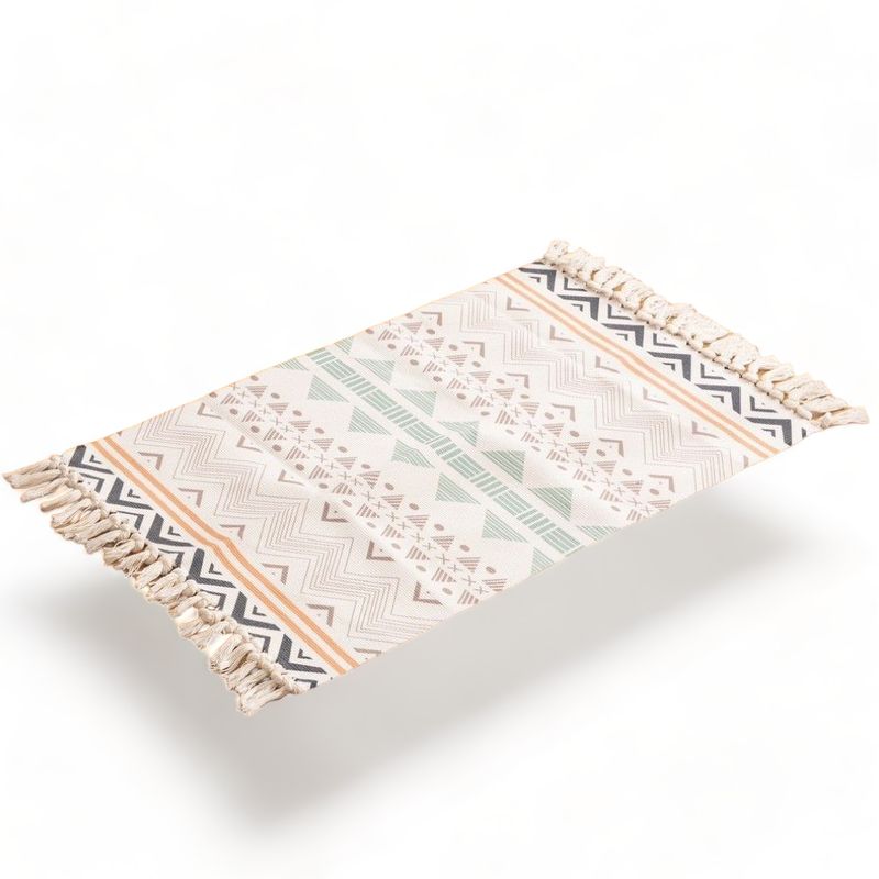 GENERICO - Bajada De Cama Kilim 60cmx90cm Tejidas Algodon Etnico