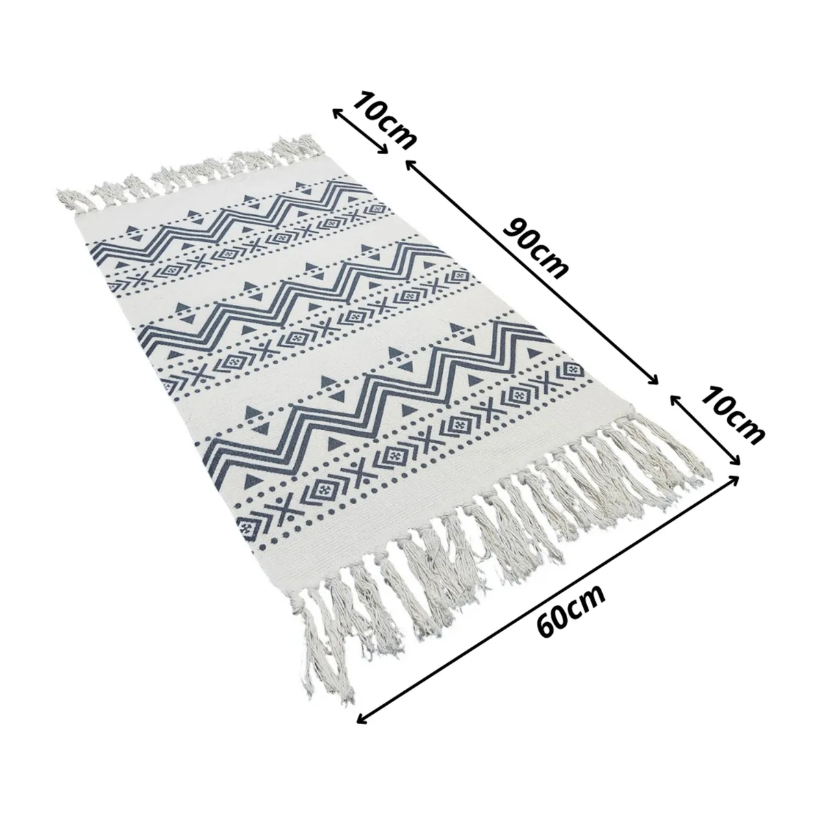 GENERICO - Bajada De Cama Kilim 60cmx90cm Tejidas Algodon Etnico