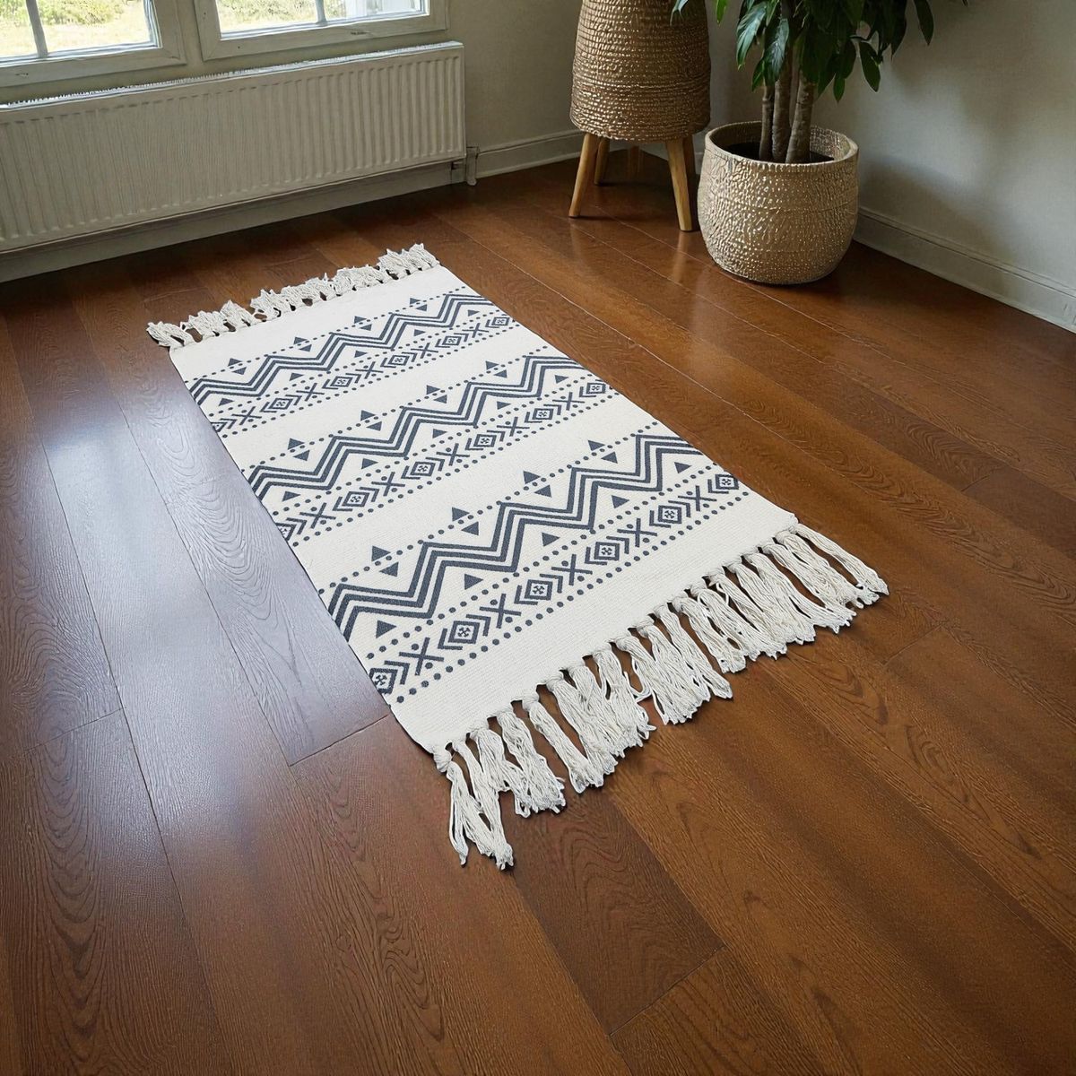 GENERICO - Bajada De Cama Kilim 60cmx90cm Tejidas Algodon Etnico