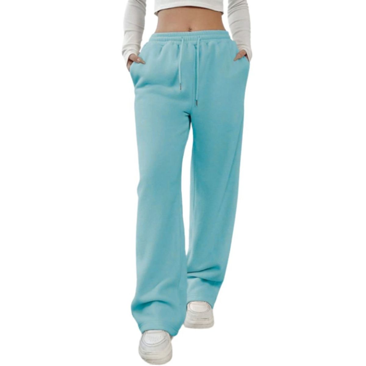 LOOK SHOP - Pack 2 Pantalón Recto Jogger Buzo Mujer Algodón Forro Polar 138