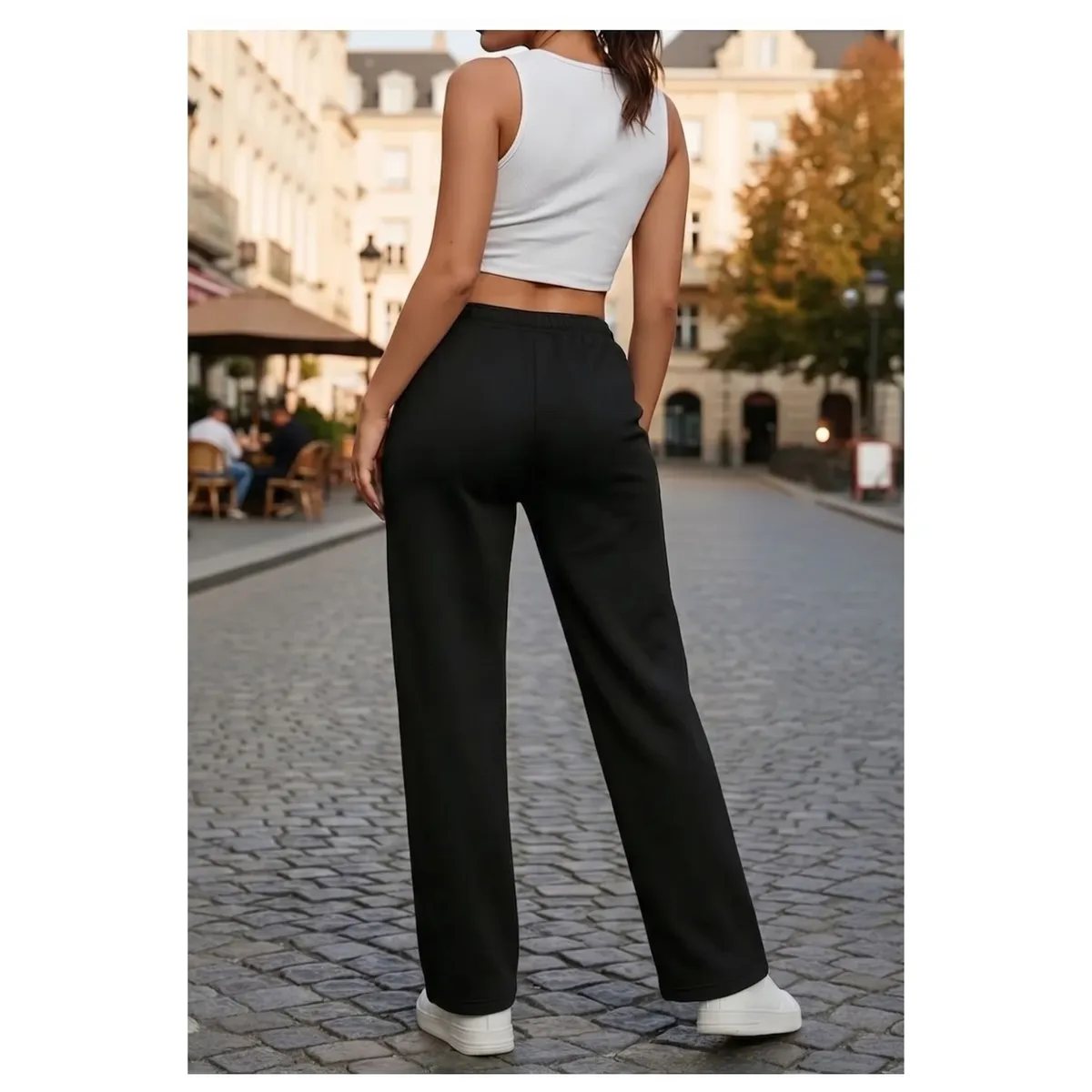 LOOK SHOP - Pack 2 Pantalón Recto Jogger Buzo Mujer Algodón Forro Polar 138