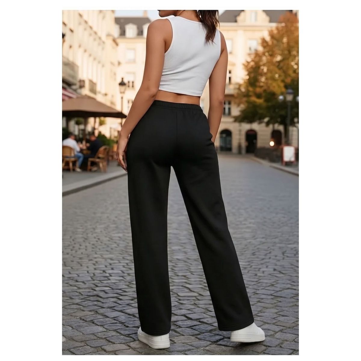 LOOK SHOP - Pack 2 Pantalón Recto Jogger Buzo Mujer Algodón Forro Polar 138