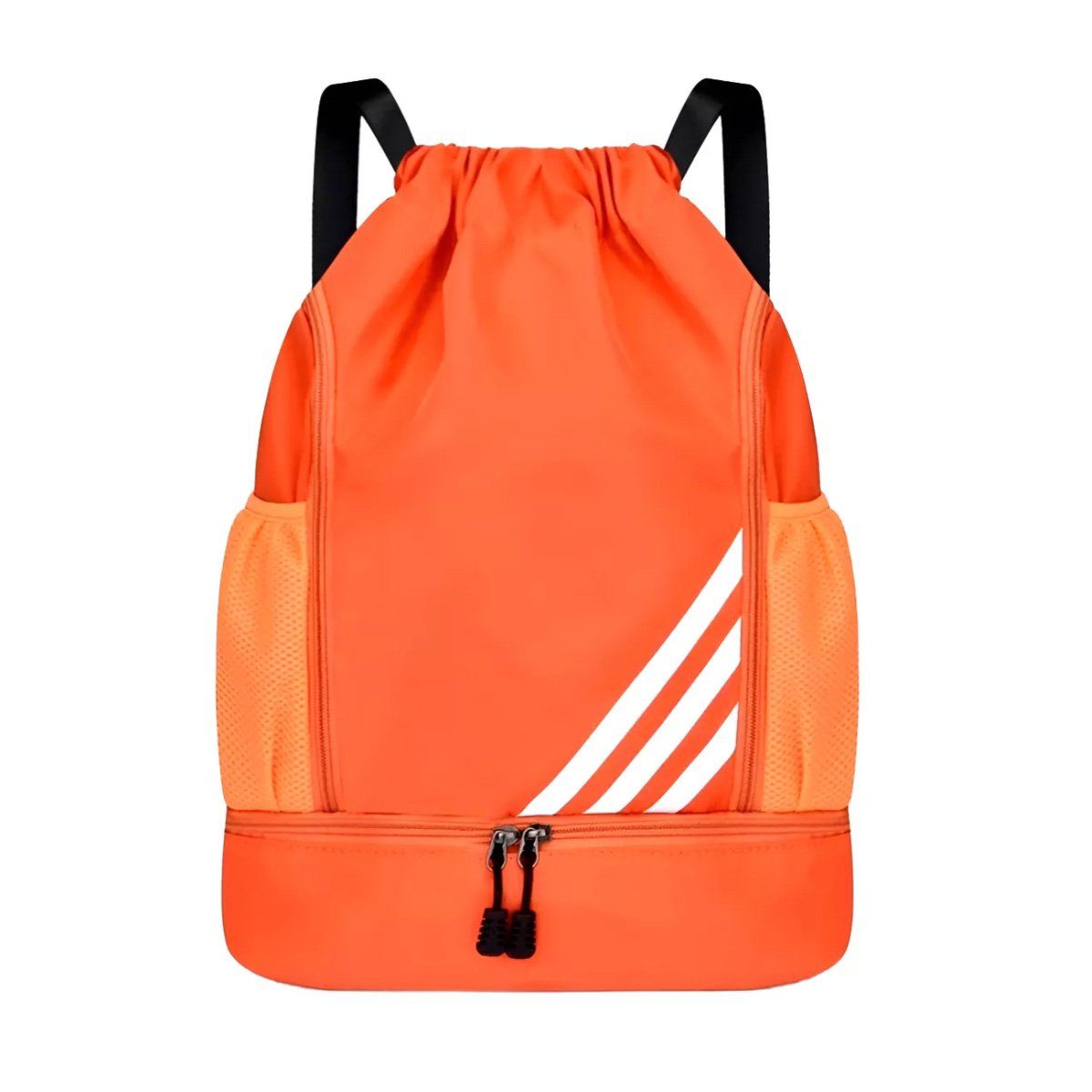 GENERICO - Mochila De Baloncesto Bolso Con Cordón Bolsa De Equitación NARANJA