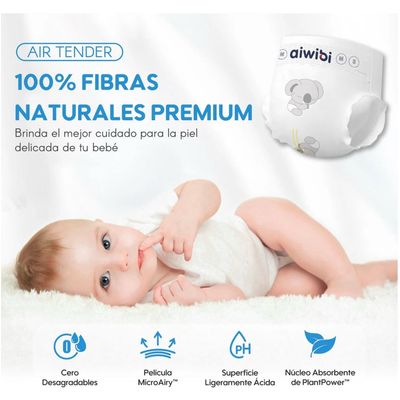 Imagen 2 del producto Pañales Premium Aiwibi Ultra Suave G 26 Und